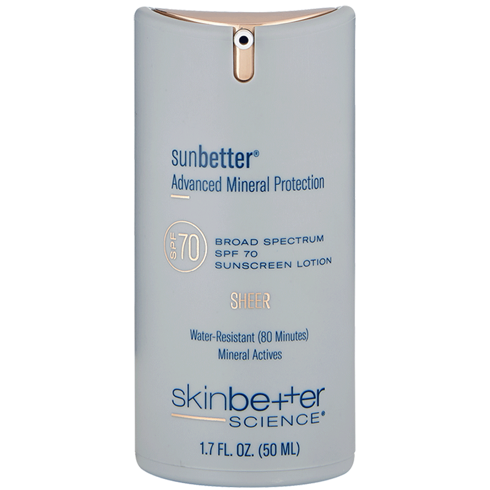 sunbetter SHEER SPF 70 Sunscreen Lotion 50 ml | skinbetter science