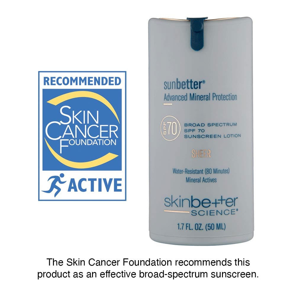 sunbetter SHEER SPF 70 Sunscreen Lotion 50 ml | skinbetter science