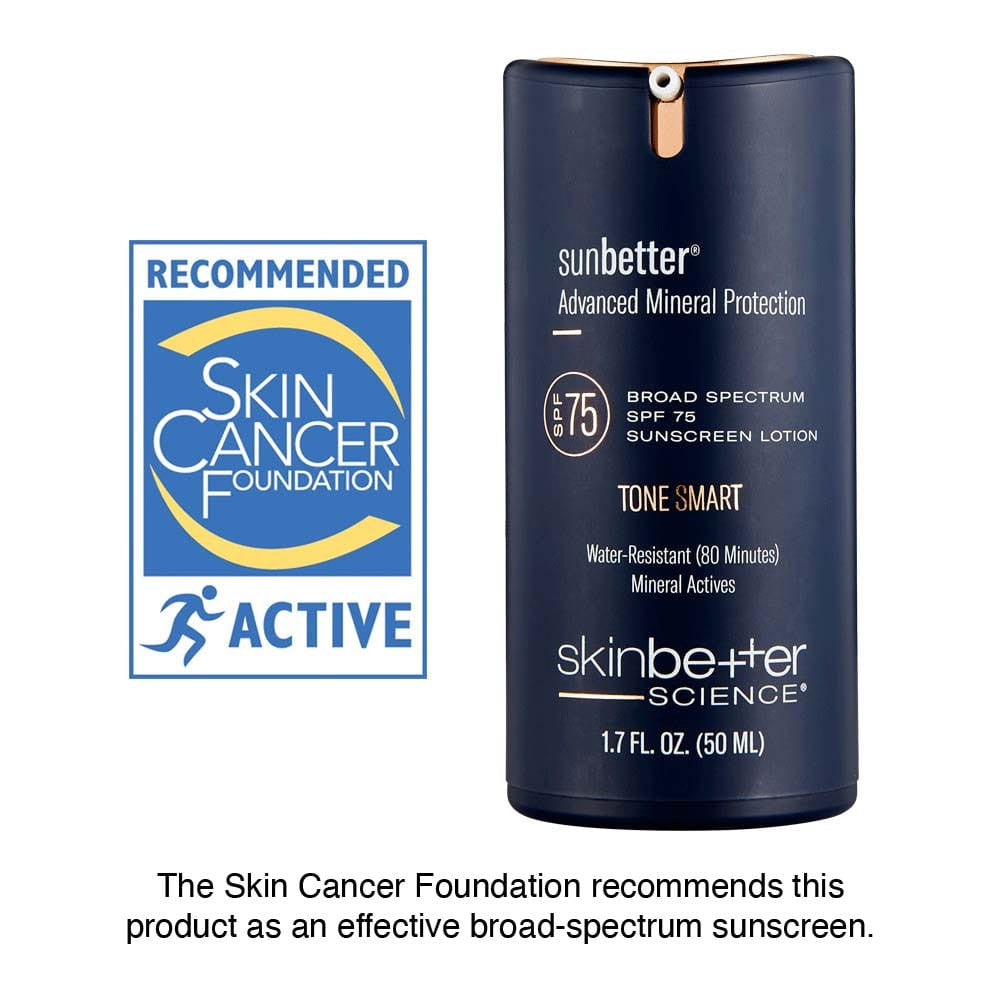 sunbetter TONE SMART SPF 75 Sunscreen Lotion 50 ml | skinbetter science