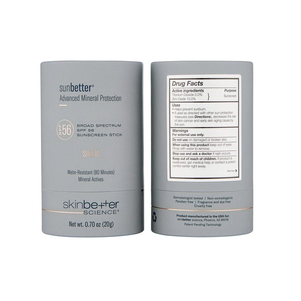 sunbetter SHEER SPF 56 Sunscreen Stick 20 g | skinbetter science