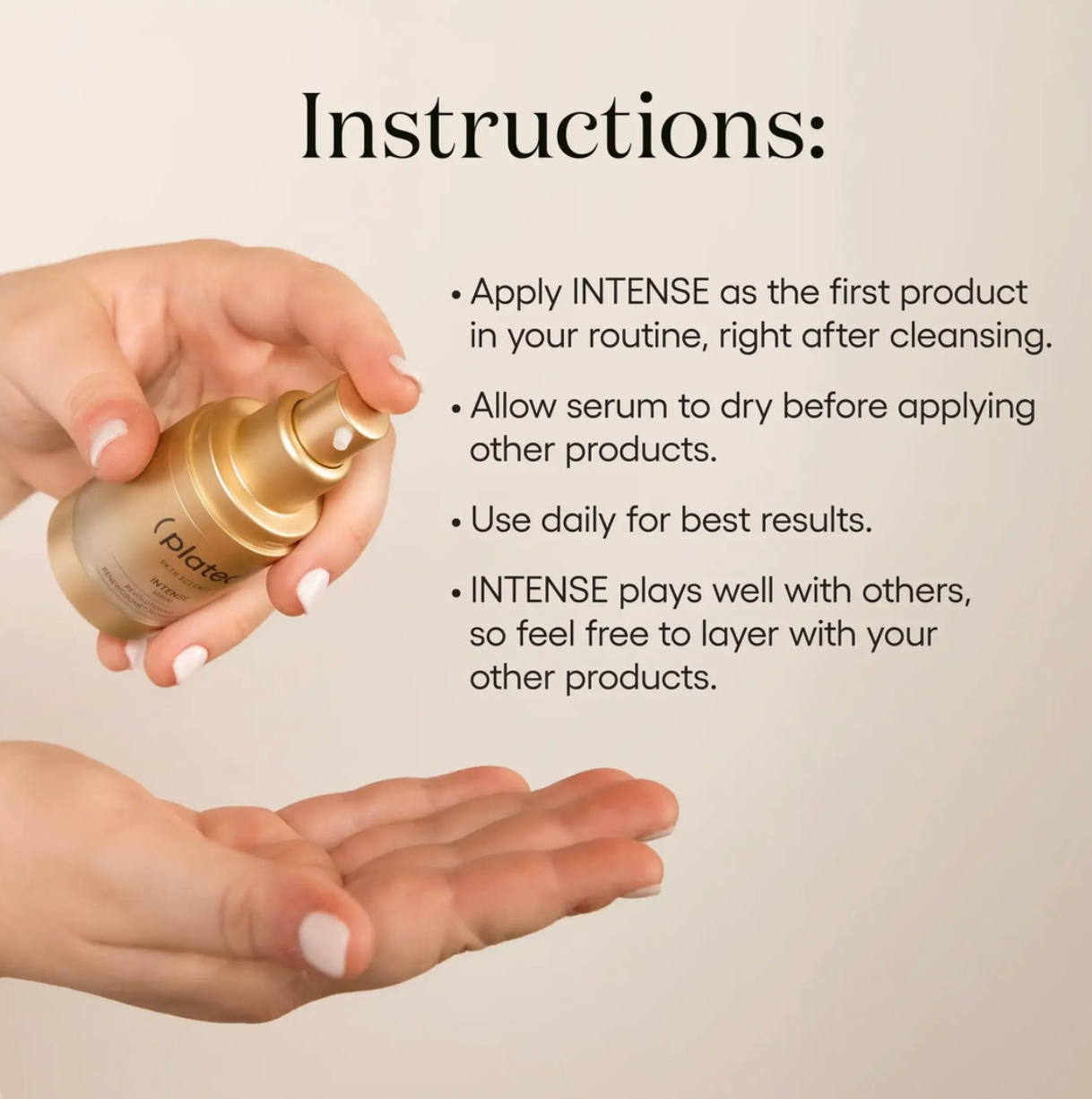 Best Seller INTENSE Serum | (plated)™ Skin Science